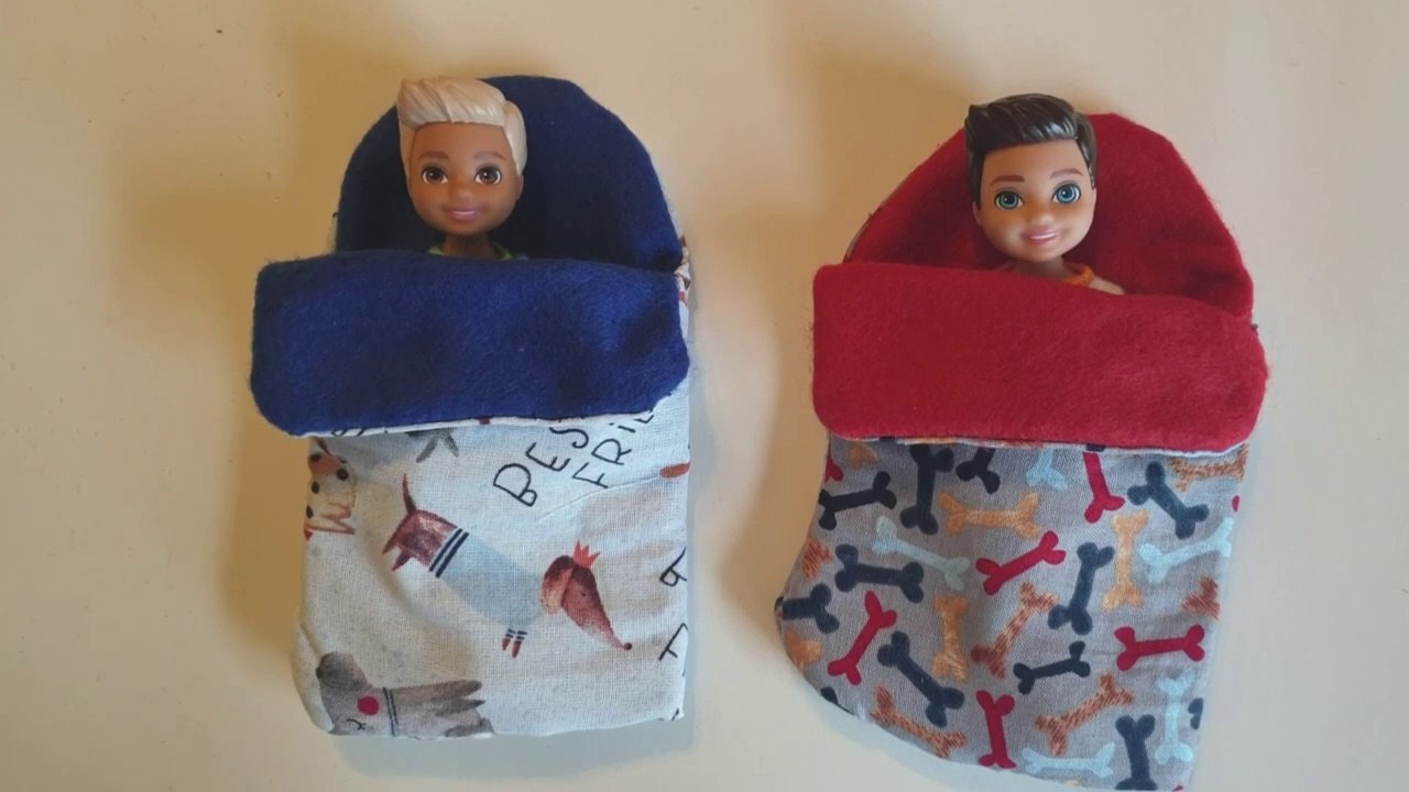 Doll Sleeping Bag DIY - Miniature Sleeping bag DIY