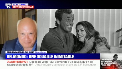 Eric-Emmanuel Schmitt à propos de Jean-Paul Belmondo: "Cet homme était un cadeau"