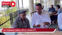 80 yaşındaki emekli böyle isyan etti: 12-13 uçağı ne ediyon ben burada ölüyorum ölüyor!