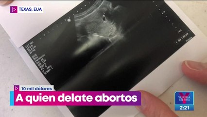 Ofrecen 10 mil dólares a quien delate un aborto en Texas