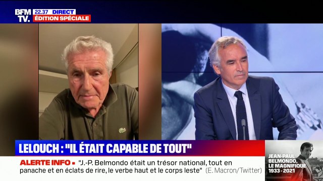 Claude Lelouch à propos de Jean-Paul Belmondo: Sa vraie récompense, c'était le public
