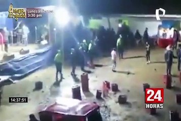 Cajamarca: policías son atacados al intervenir concierto