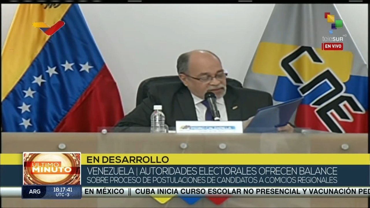 "El CNE confirma su voluntad con el pueblo venezolano"
