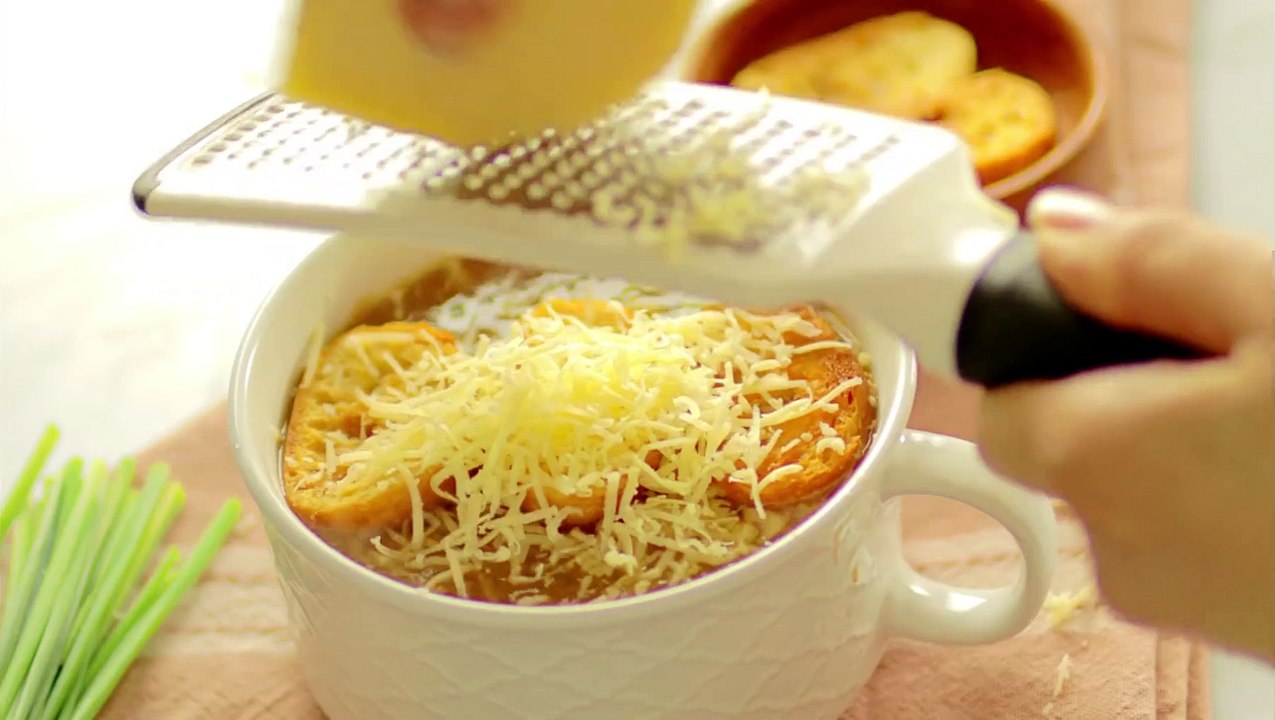 شوربه البصل الفرنسيه الأصليه, ألذ وأسهل شوربه ممكن تتعمل