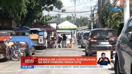 Granular lockdown, susubukan sa NCR habang naka-GCQ | UB