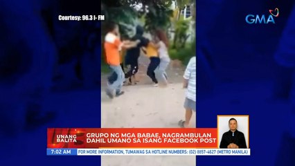 Grupo ng mga babae, nagrambulan dahil umano sa isang facebook post | UB