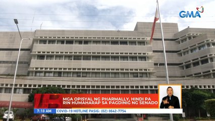 Mga opisyal ng Pharmally, hindi pa rin humaharap sa pagdinig ng Senado | UB