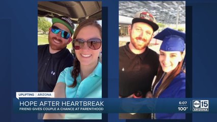 Family friend donates frozen embryos to Peoria couple struggling to conceive