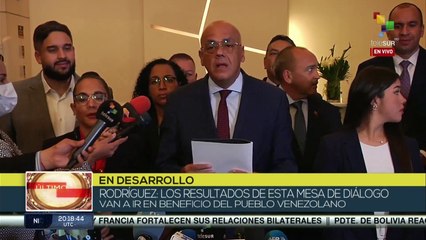 "Los resultados de esta mesa de diálogo van en beneficio del pueblo venezolano"