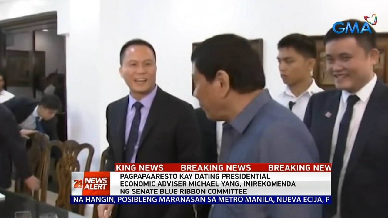 Pagpapaaresto kay dating Presidential Economic Adviser Michael Yang, inirekomenda ng Senate Blue Ribbon Committe | 24 Oras News Alert