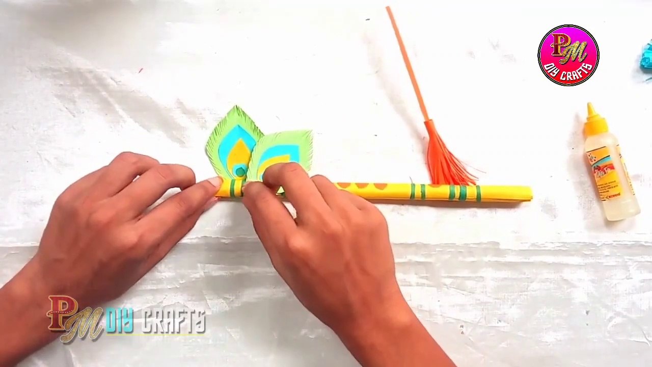 Decoration Flute Making in Colour Paper