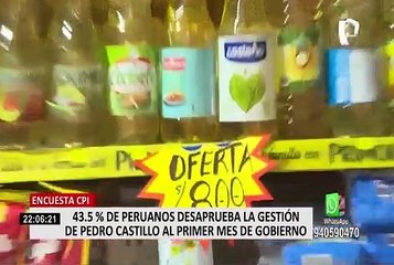 Lima y Callao: 62.4% de encuestados desaprueba gestión de Castillo, según CPI