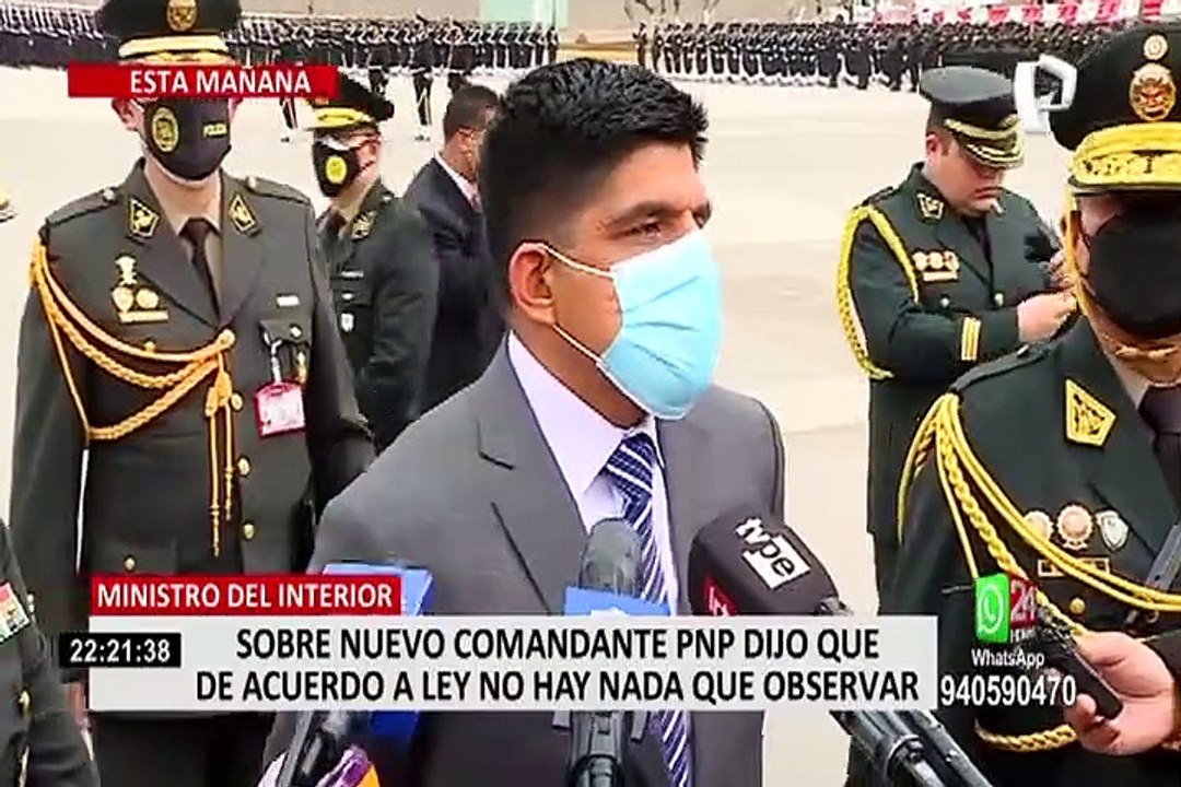 Policía Nacional del Perú reconoció al nuevo comandante general PNP Javier Gallardo Mendoza