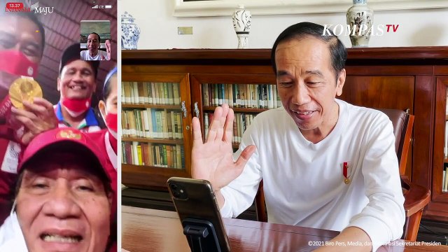 Haru!! Saat Peraih Emas Paralimpiade Tokyo Video Call dengan Presiden Jokowi, Ini Yang Dibicarakan!