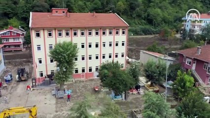 Sel felaketinin yaşandığı Bozkurt'ta okullar eğitim öğretime hazırlanıyor