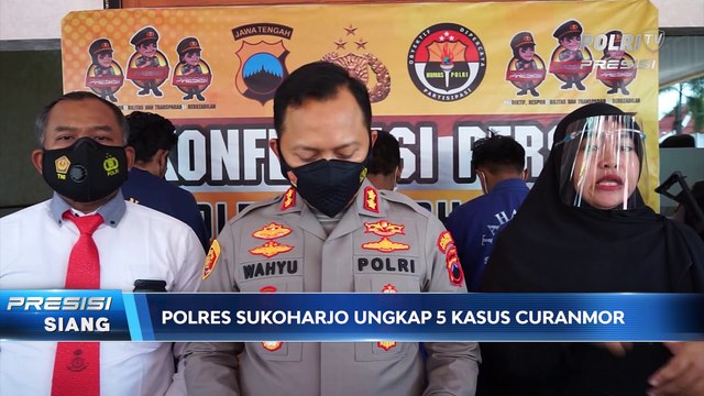 Dalam Kurun Waktu Satu Bulan, Polres Sukoharjo Berhasil Ungkap 5 Kasus Curanmor