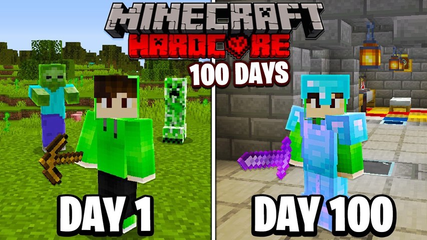 I Survived 100 Days In Hardcore Minecraft&hellip; - Video Dailymotion