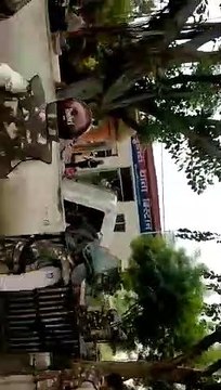 police station stone pelting and vandalism