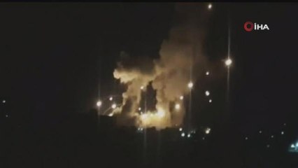 İsrail savaş uçakları, Gazze Şeridi'nde Hamas'a ait iki mevziyi vurdu