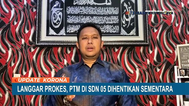 PTM di SDN 05 Dihentikan Sementara Usai Langgar Protokol Kesehatan