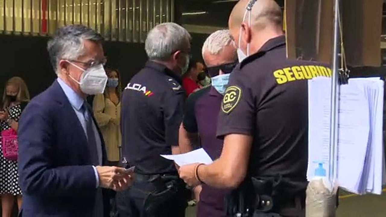 Jorge Javier Vázquez a su llegada al juicio de Antonio David Flores contra la Fábrica de la tele