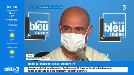 L'entraîneur du Mans FC, Cris, invité de France Bleu Maine