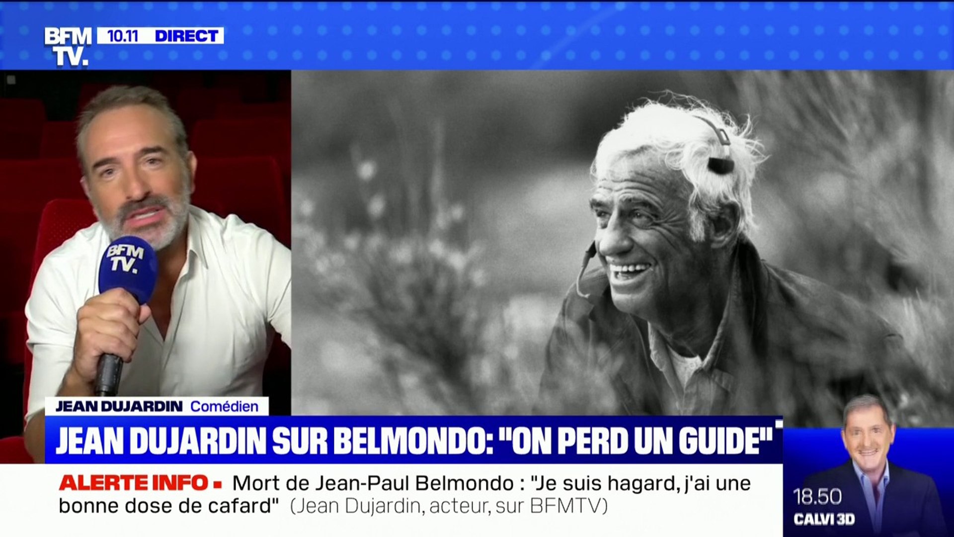 Jean Dujardin revient sur la surprise que lui a faite Jean-Paul Belmondo  pour son anniversaire - Vidéo Dailymotion