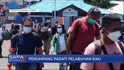 Penumpang  Padati Pelabuhan Siau