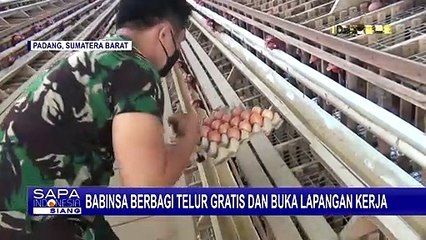 Babinsa Berbagi Telur Gratis dan Buka Lapangan Kerja