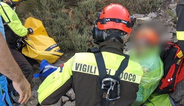 Isola d'Elba - Soccorsa turista infortunata a Marciana, sul Monte Capanne (07.09.21)