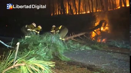 El fuego ya ha quemado 800 hectáreas en la Ribeira Sacra en Lugo