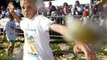 Viral videos: World Custard Pie Throwing Championship; Hungry bride enjoys snack before wedding; more
