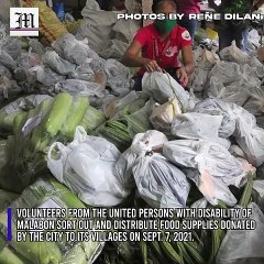 PWD volunteers for Malabon food pantry