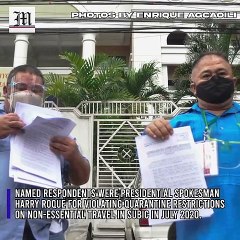 Complaint filed vs govt execs for protocol violations
