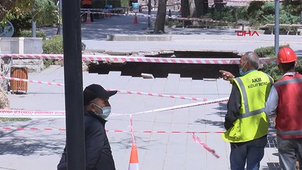 Ankara Güvenpark'ta göçük meydana geldi