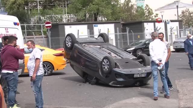 Başkent'te otomobil ile taksi çarpıştı: 1 yaralı