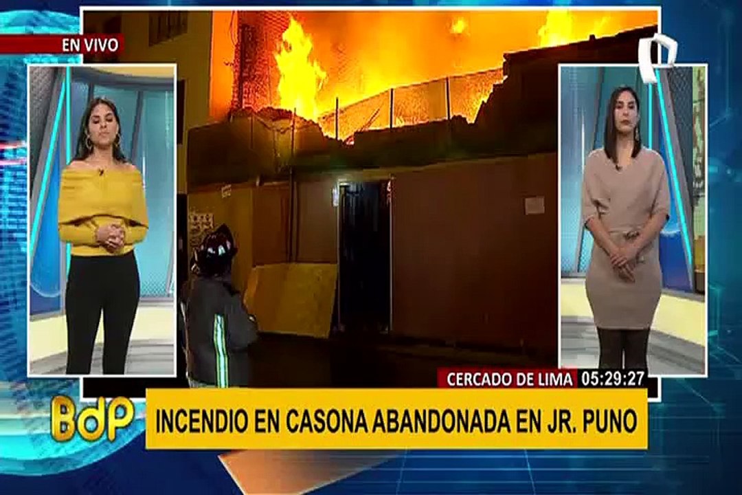Cercado de Lima: incendio se registra en terreno abandonado del jirón Cusco