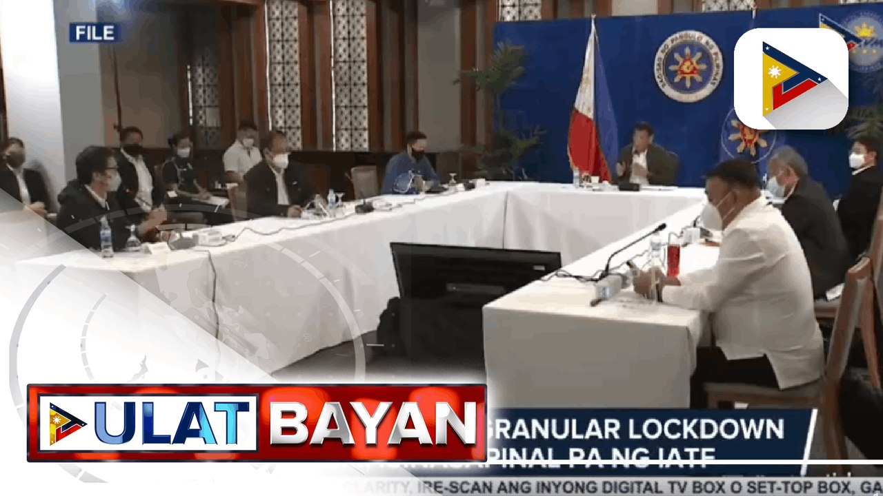 Guidelines para sa granular lockdown system, is...