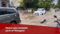 Heavy rains inundate roads and low-lying colonies in parts of Telangana