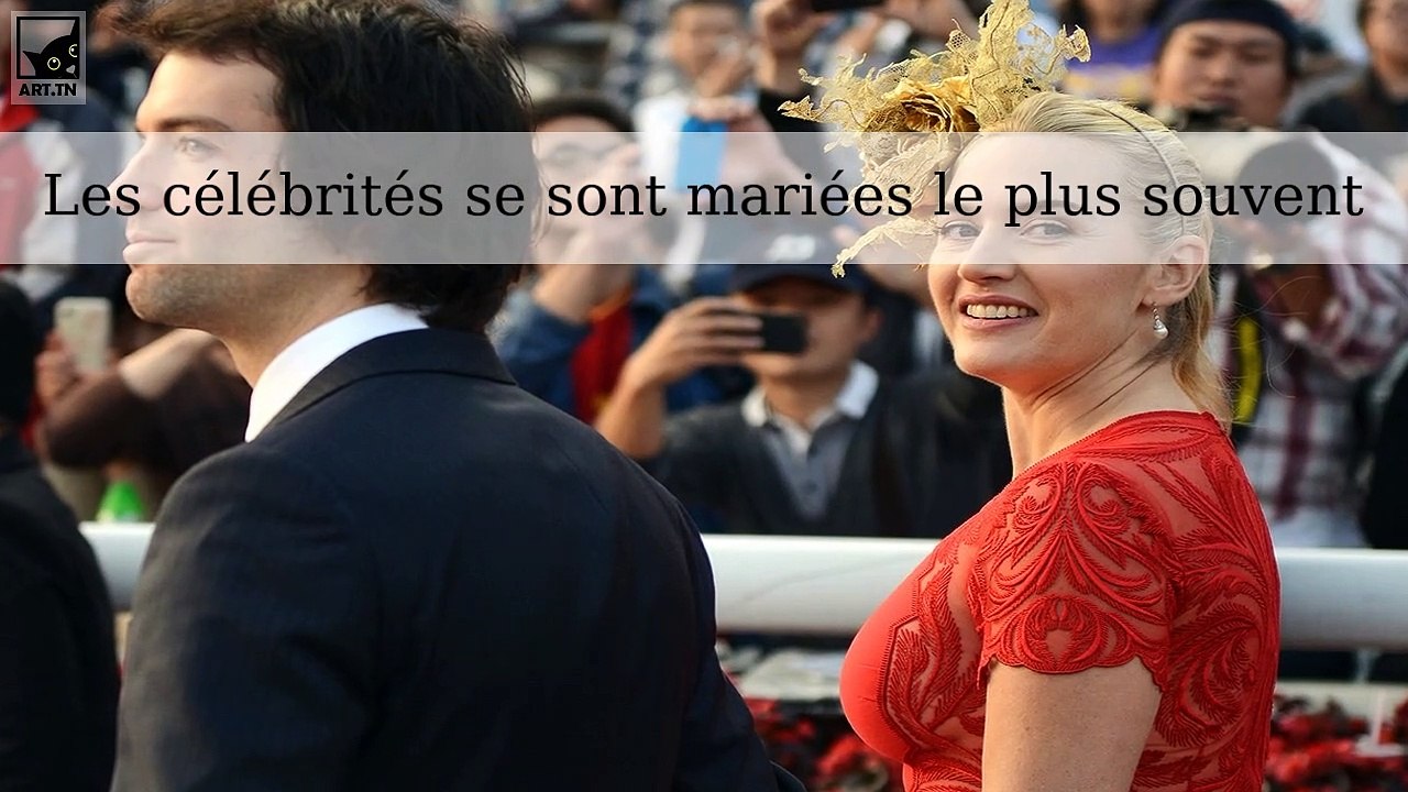 6 célébrités qui se sont mariées le plus souvent