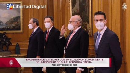 El Rey Felipe VI se reúne con el presidente de Chile, Sebastián Piñera