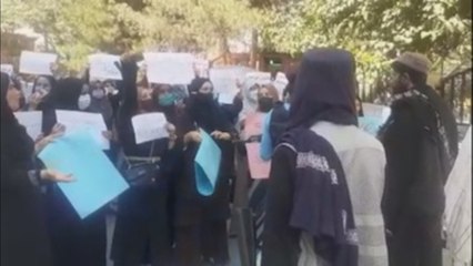 Manifestaciones en Afganistán en apoyo a la resistencia contra los talibanes