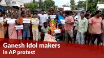 Idol makers in Andhra protest over regulations on Ganesh Chaturthi festivities