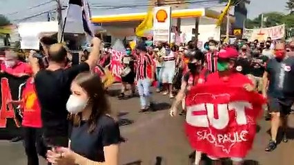 Manifestação #7SForaBolsonaro nas ruas de Ribeirão Preto (SP)