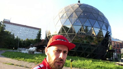 ❄️Sightseeing in Siberia. 75°F(24°C). Glass Ball Building. Musical Theatre. Novosibirsk | VLOG 107_071121_3409