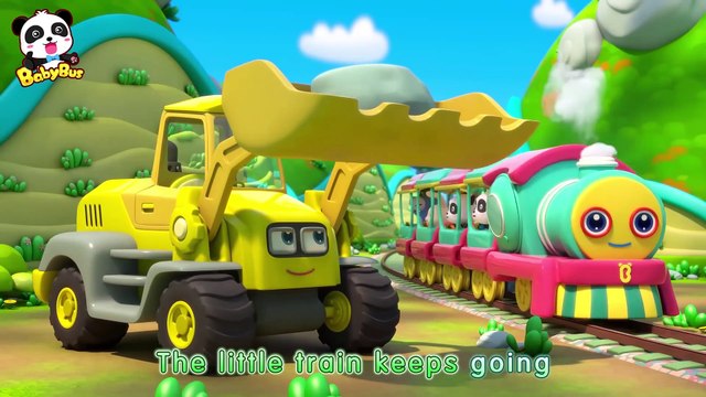 Toy Car Story: Waterwheel, Tractor, Crane | Baby Panda Plants Apple Trees | BabyBus