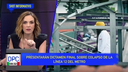 Sobre colapso de la línea 12 del metro, este martes presentan dictamen final