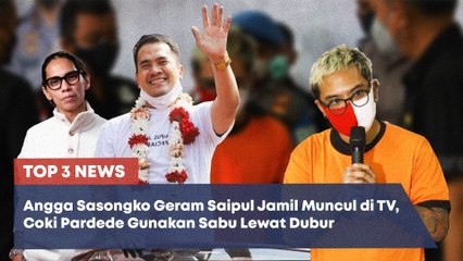 TOP 3 NEWS: Coki Pardede Pakai Sabu Lewat Dubur, Angga Sasongko Geram Saipul Jamil Muncul di TV