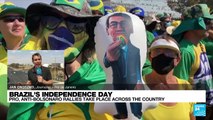 Bolsonaro supporters march in Brasilia, held back from Supreme Court