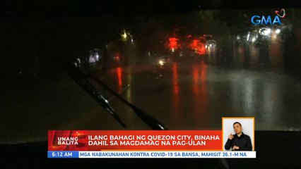 Download Video: Ilang bahagi ng Quezon city, binaha dahil sa magdamag na pag-ulan | UB